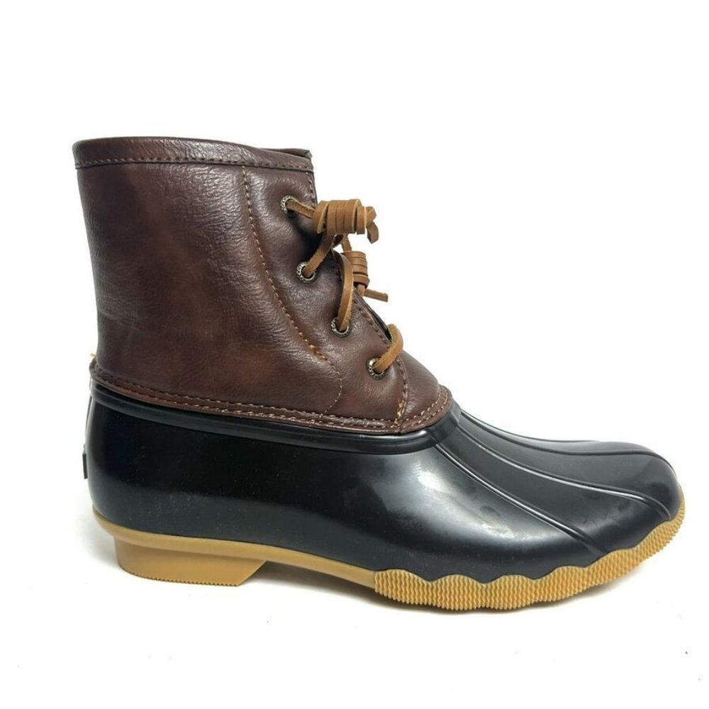 Sperry Girls Saltwater Boot Brown size 6 M Big Kid
